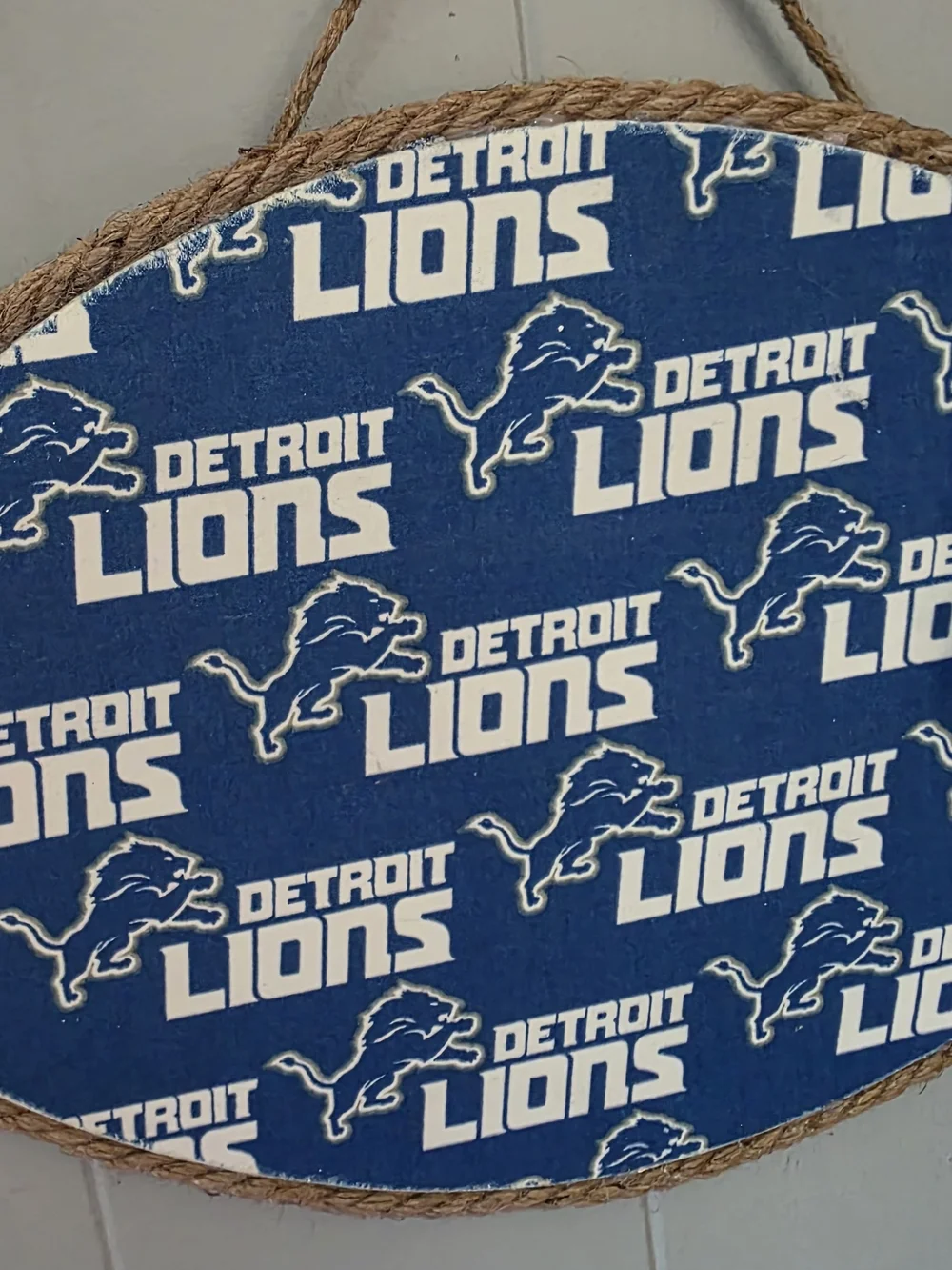 Lions Blue and White Wall Décor